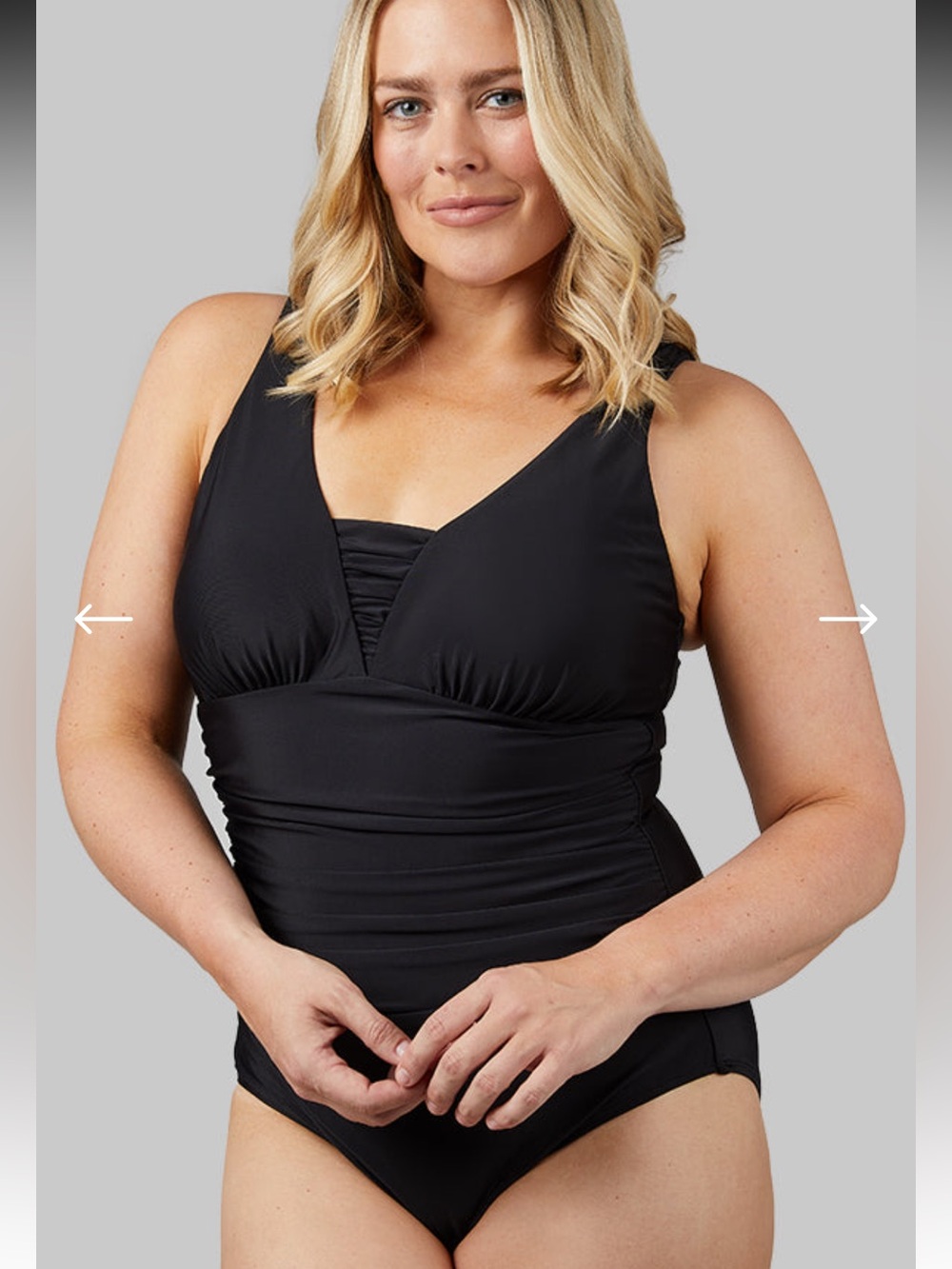 32 Degrees Black one piece swimsuit Medium